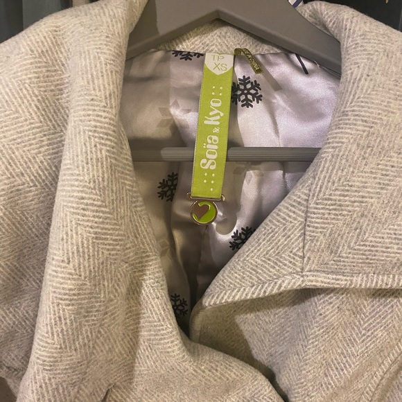 Soia & Kyo Gray Wool Coat - Picture 11 of 11